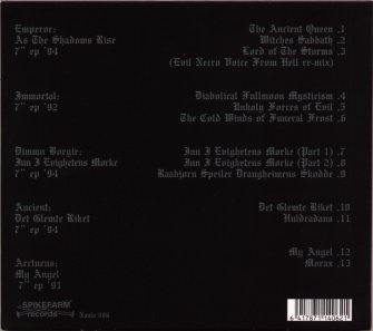 back of digipak